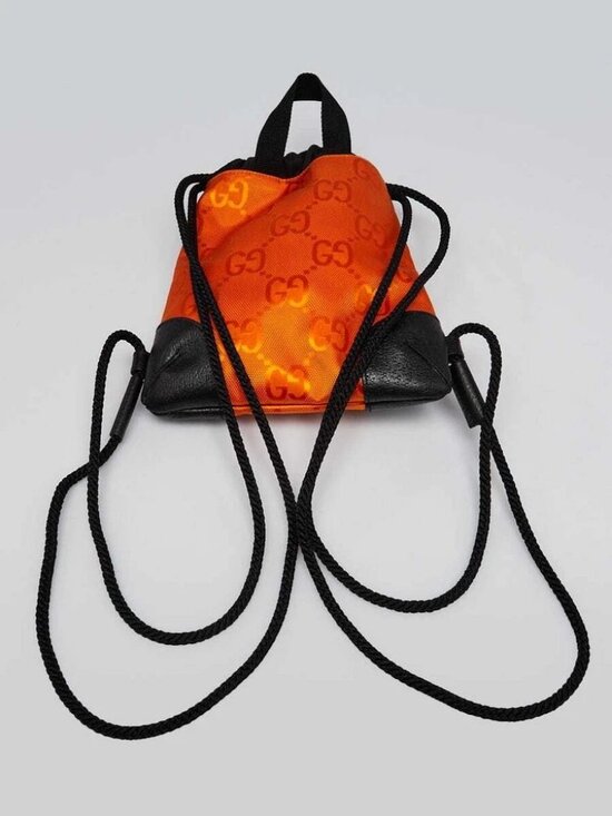 Gucci Orange GG Nylon Off The Grid Backpack Bag main image 5